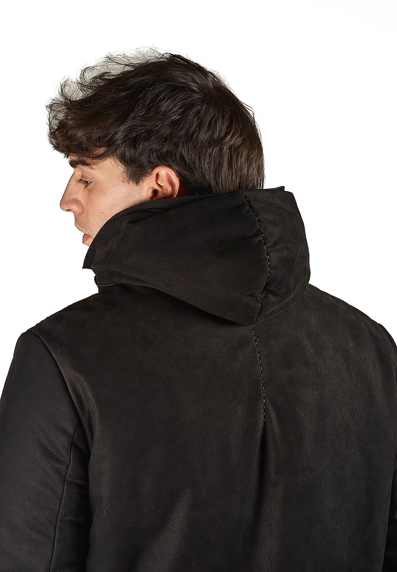 DANIELE BASTA LEATHER AND SILVER JACKET